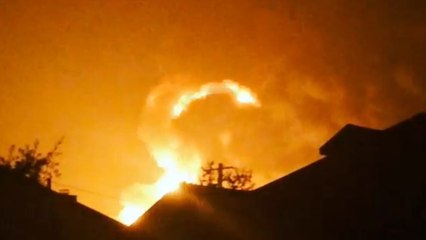 Gas well explodes in Denton, Tex.