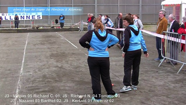 Barrages, Super 16 Féminin, Sport Boules, Allonnes 2015