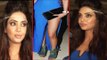 Hot Model Exposing Sexy Legs In Gorgeous Blue Dress