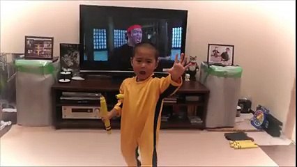 Amazing Mini Bruce Lee!