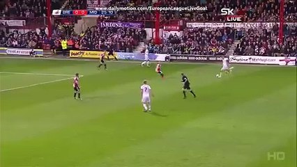 Jelle Vossen 0:1 | Brentford - Middlesbrough 07.05.2015 HD