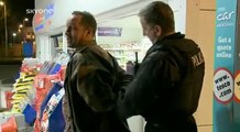 Drunk racist gets arrested by English policeman