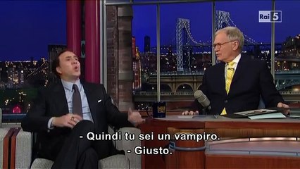 Nicolas Cage al David Letterman Show