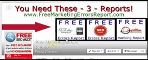 FREE SEO Ranking Marketing Audit Report PLUS Mobile Ready & Directory Citation Listings Report 5.9.15.1