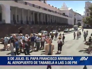 Download Video: Así se prepara Quito para la visita del papa Francisco