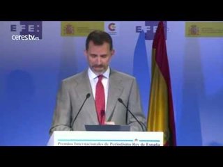 El Rey valora el compromiso de la prensa libre con la democracia y la justicia