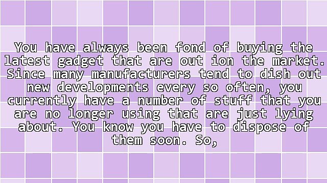 Tips On Doing Proper Electronics Disposal