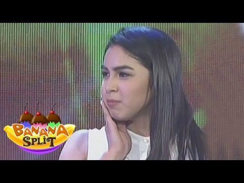 Julia Barretto reenacts a scene from the movie 'Anak'