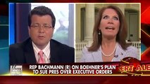 Cavuto Goes After Michele Bachmann for trying to sue Obama - FULL Interview