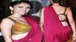Sexy Aditi Rao Hydri Looks Hotter In Golden Backless Choli