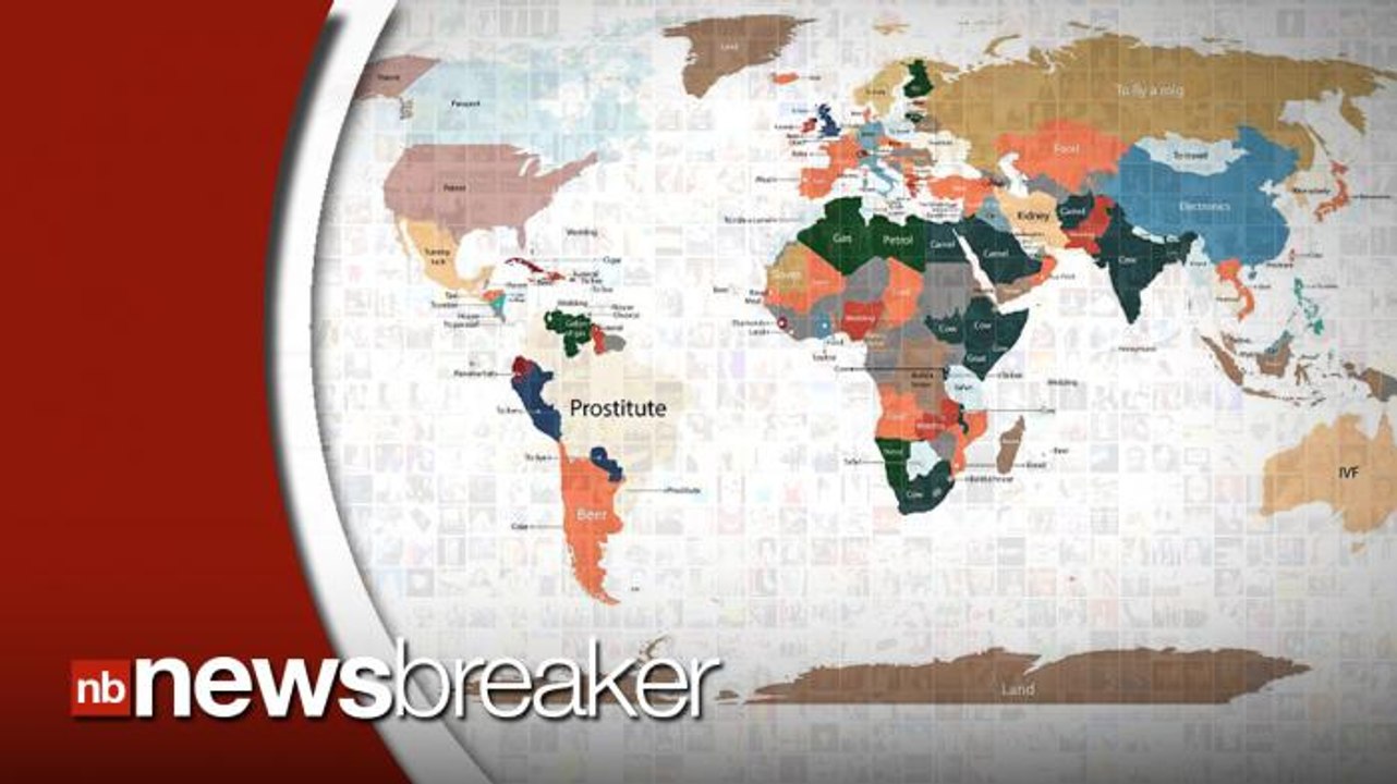 New World Map Shows Most Popular Google Searches Relative to Each Country