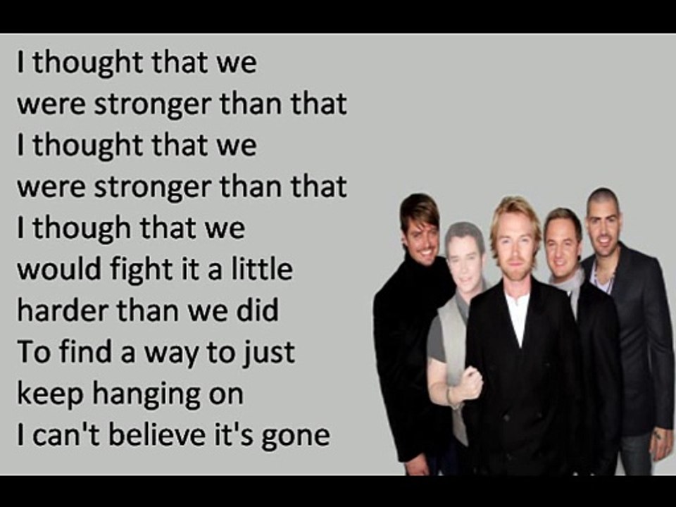 Boyzone - Stronger lyrics