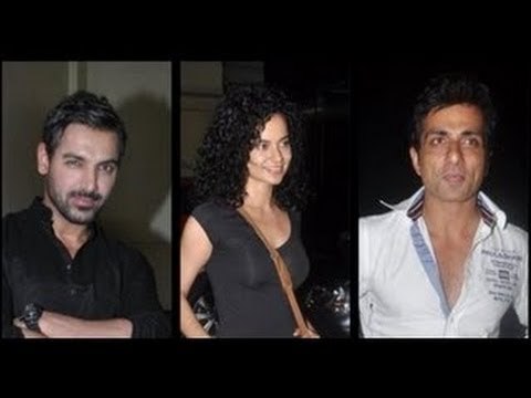 John Abraham,Kangana & Tusshar Kapoor ★ Special Screening of film Shootout At Wadala