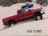 TOYOTA VS FORD HILL CLIMB IN THE DUNES