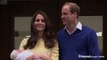 Royal bay: Duchess of Cambridge shows the new Royal Princess to the world