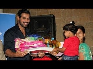 John Abraham Spends Time with NGO Kids