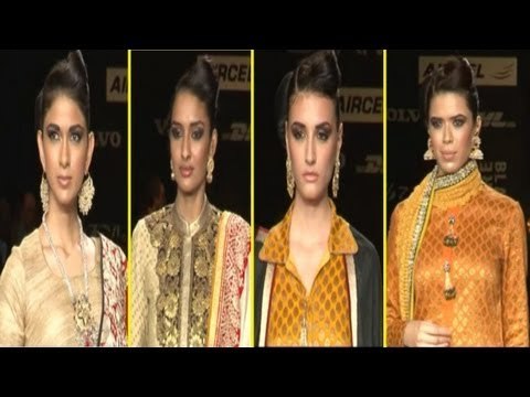 Stunning Models Ramp Walk At Lakme Summer Fashion Week For Vikram Phadnis