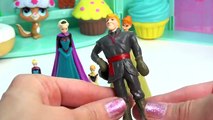 Disney Frozen Queen Elsa Princess Anna Kristoff Olaf Snowman Figures Set vs Mini Kinder Egg Version