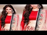 Hot Aditi Rao Hydari in Sexy Ghagra Choli @ Lakme Fashion Week