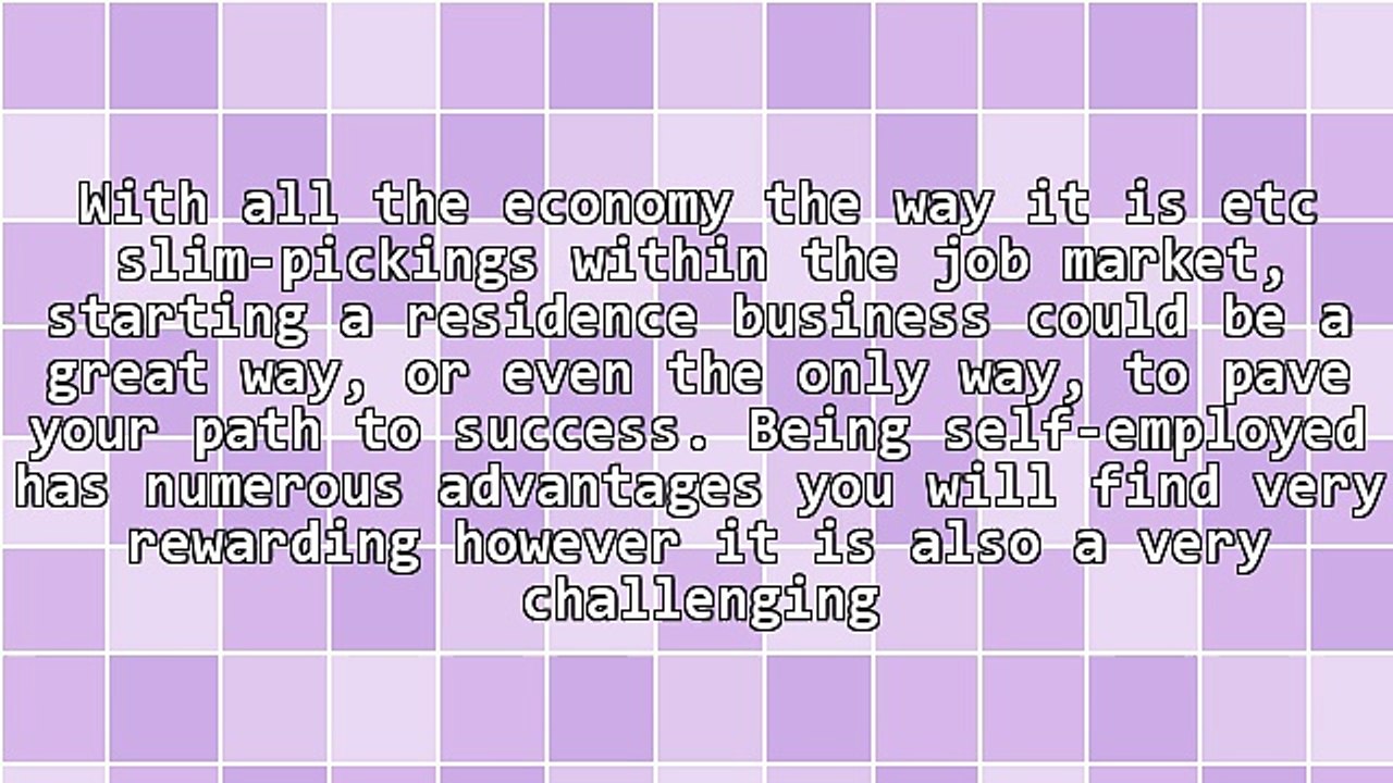 Have Success Working At Home With This Advice