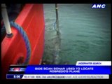Side scan sonar used to locate Robredo's plane