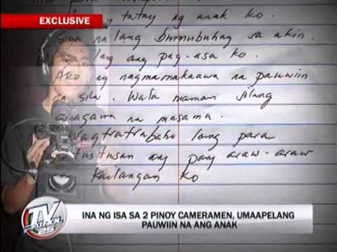 Mom of Pinoy cameraman appeals for son’s release