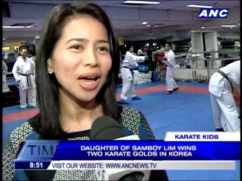 Samboy Lim's daughter wins gold in karate