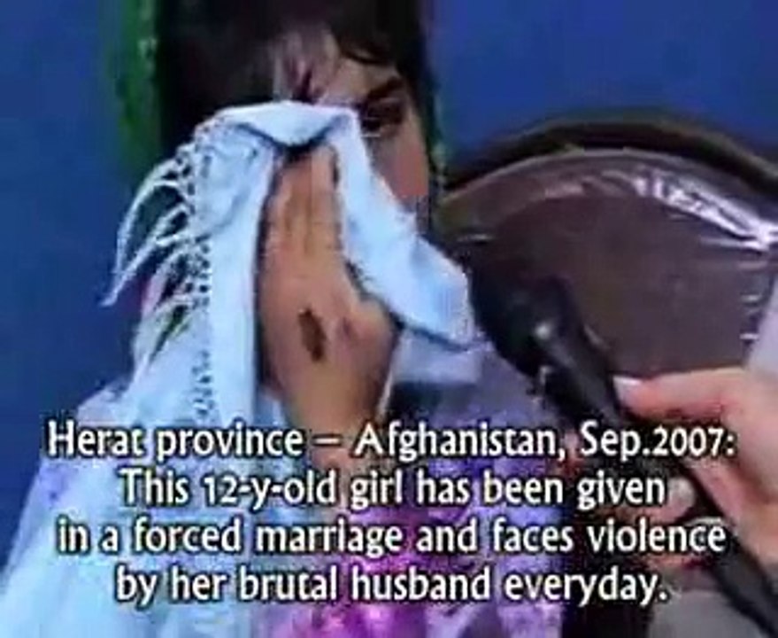 This 12-y-old girl has been given in a forced marriage and s
