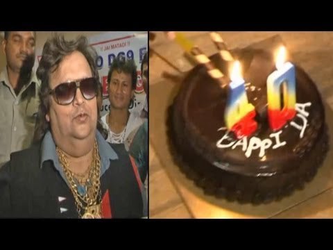 Bappi Lahiri Cuts Cake @ Inauguration Of The Mafia Bigg Boss Movie