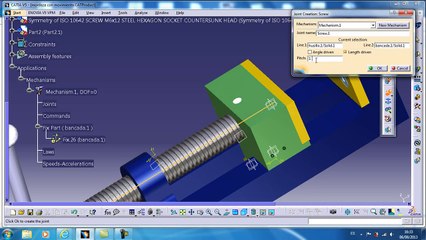 CATIA V5 KINEMATICS MECHANISM DRESSUP 4/4