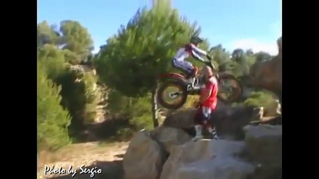 Toni Bou trial moto practice