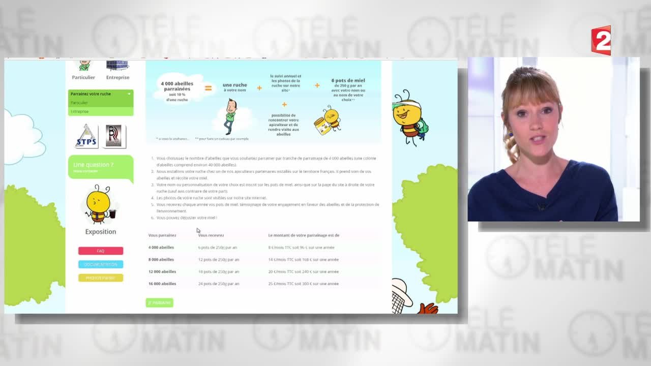 Parrainer une ruche sur le web !