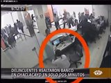 Cámaras de seguridad registran asalto de banco en Chaclacayo