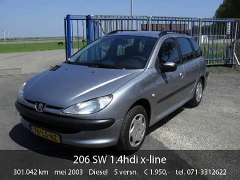 Peugeot 206 SW 1.4hdi x-line (bj 2003)