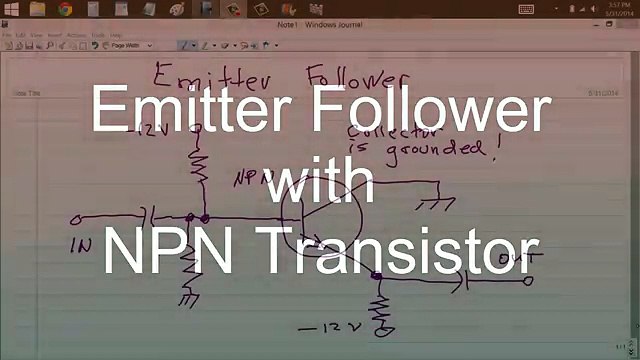 Emitter Follower with NPN Transistor