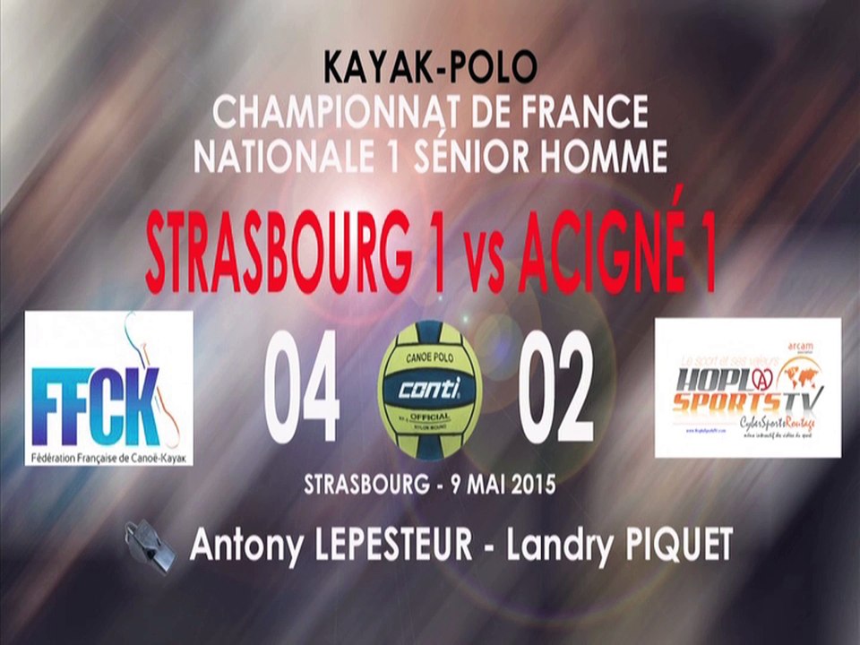 M01/13-KAYAK POLO-STRASBOURG vs ACIGNÉ