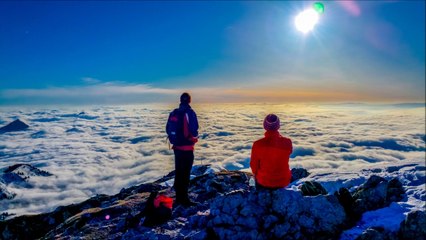 Dent d'Oche randonnée Coucher de soleil