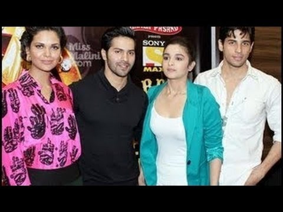 Stardust Awards : Esha Gupta, Alia Bhatt, Varun Dhawan & Sidharth Malhotra at Press Conference