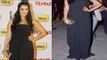 Hot Neha Dhupia In Loose Black Gown Spotted @ Filmfare Awards