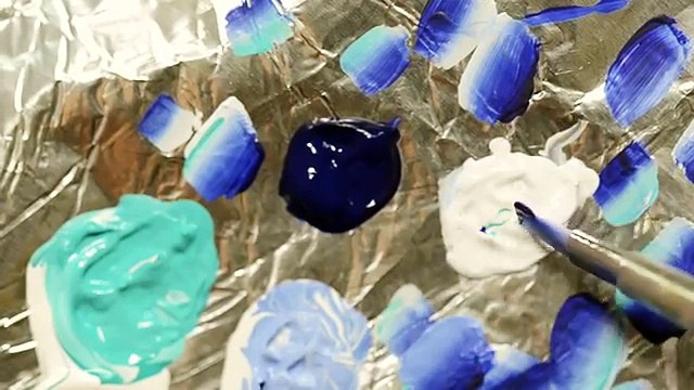 Tuto nail art orchidées One Stroke