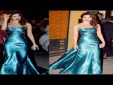 Priyanka Chopra in Shinny Blue Gown @ Filmfare Awards