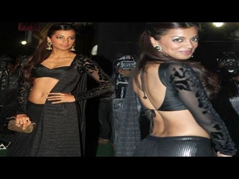 Mugdha Godse in BACKLESS CHOLI Graces Mana Shetty's Store Opening!