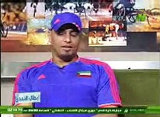 لقاء الإعلامي إيهاب حسنين مع منتخب الكويت لكرة السلة البارالمبية 8 مايو 2015