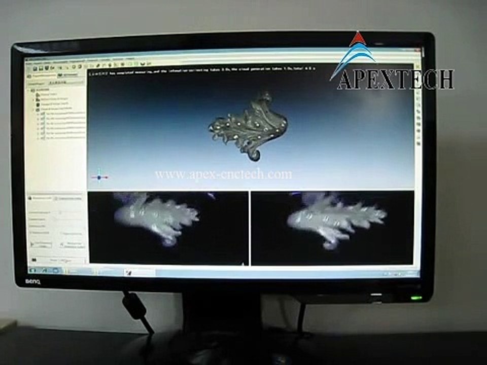 UK jinan apextech cnc 3d scanner video made in china