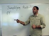 Algebra - Simplifying Radicals