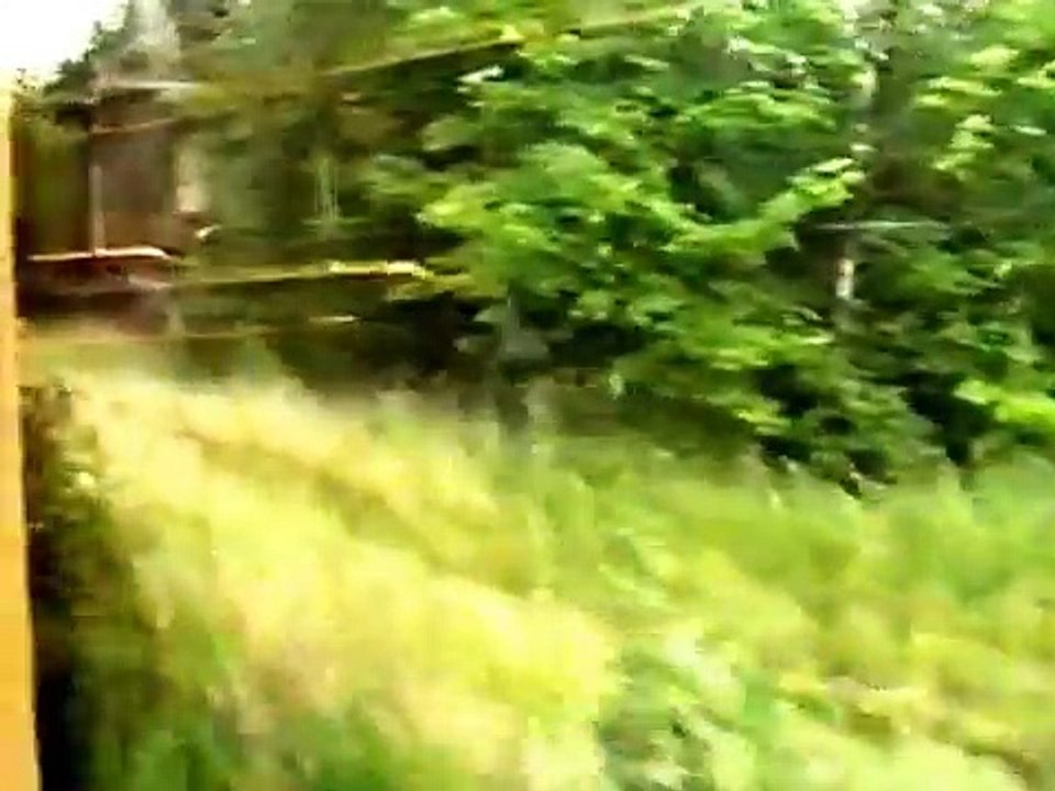 West Berlin S-Bahn train trip beside Berlin Wall, 1989