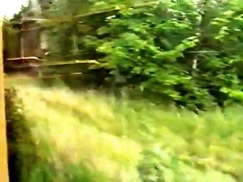 West Berlin S-Bahn train trip beside Berlin Wall, 1989