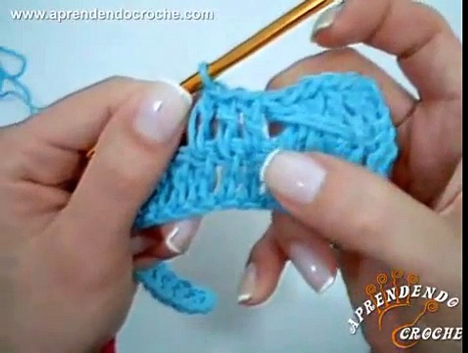 Ponto Alto Cruzado em Diagonal no Croche - Tipos de Pontos no Crochê