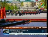 Putin deposita ofrenda floral en la tumba del Soldado Desconocido