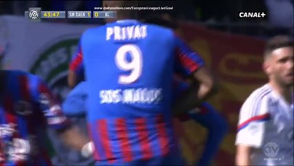 Nicolas Benezet 2:0 | Caen - Lyon 09.05.2015 HD